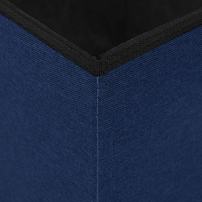 Vouwbare Opbergbank Blauw 180 kg 80 L 77 x 38 x 38 cm Linnen