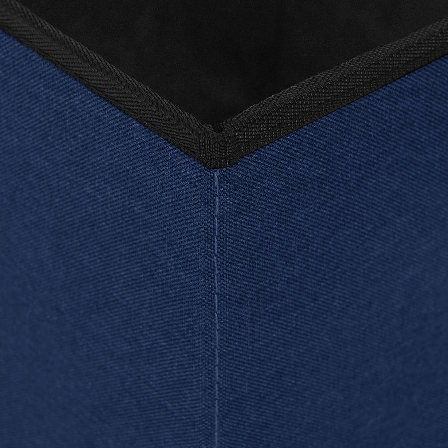 Vouwbare Opbergbank Blauw 180 kg 80 L 77 x 38 x 38 cm Linnen