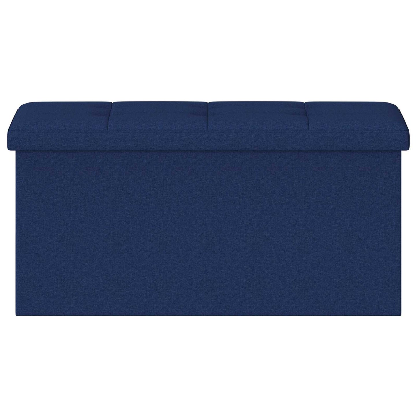 Vouwbare Opbergbank Blauw 180 kg 80 L 77 x 38 x 38 cm Linnen