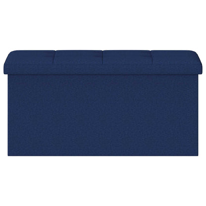 Vouwbare Opbergbank Blauw 180 kg 80 L 77 x 38 x 38 cm Linnen