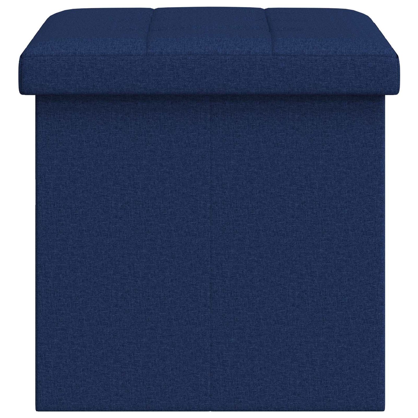 Vouwbare Opbergbank Blauw 180 kg 80 L 77 x 38 x 38 cm Linnen