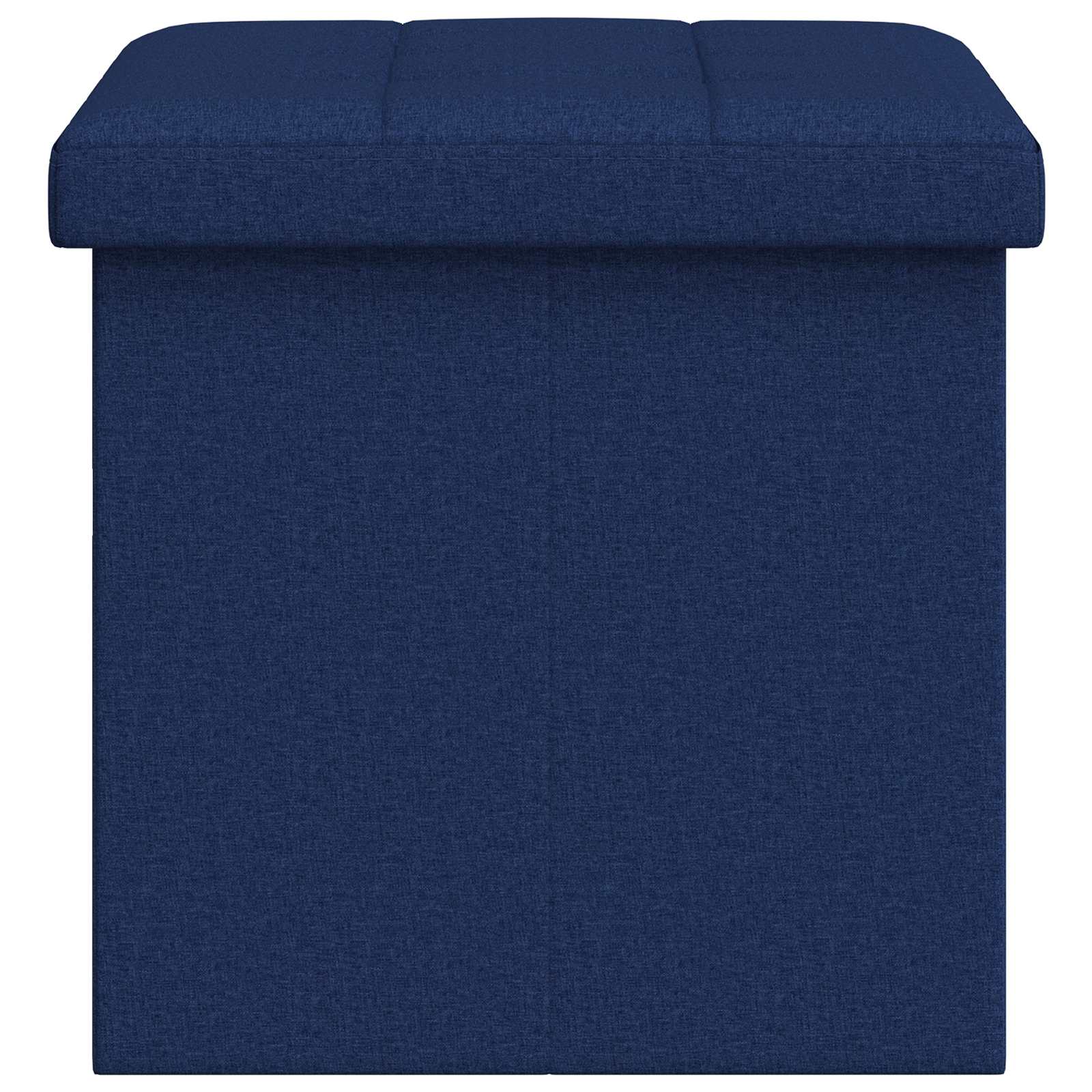Vouwbare Opbergbank Blauw 180 kg 80 L 77 x 38 x 38 cm Linnen