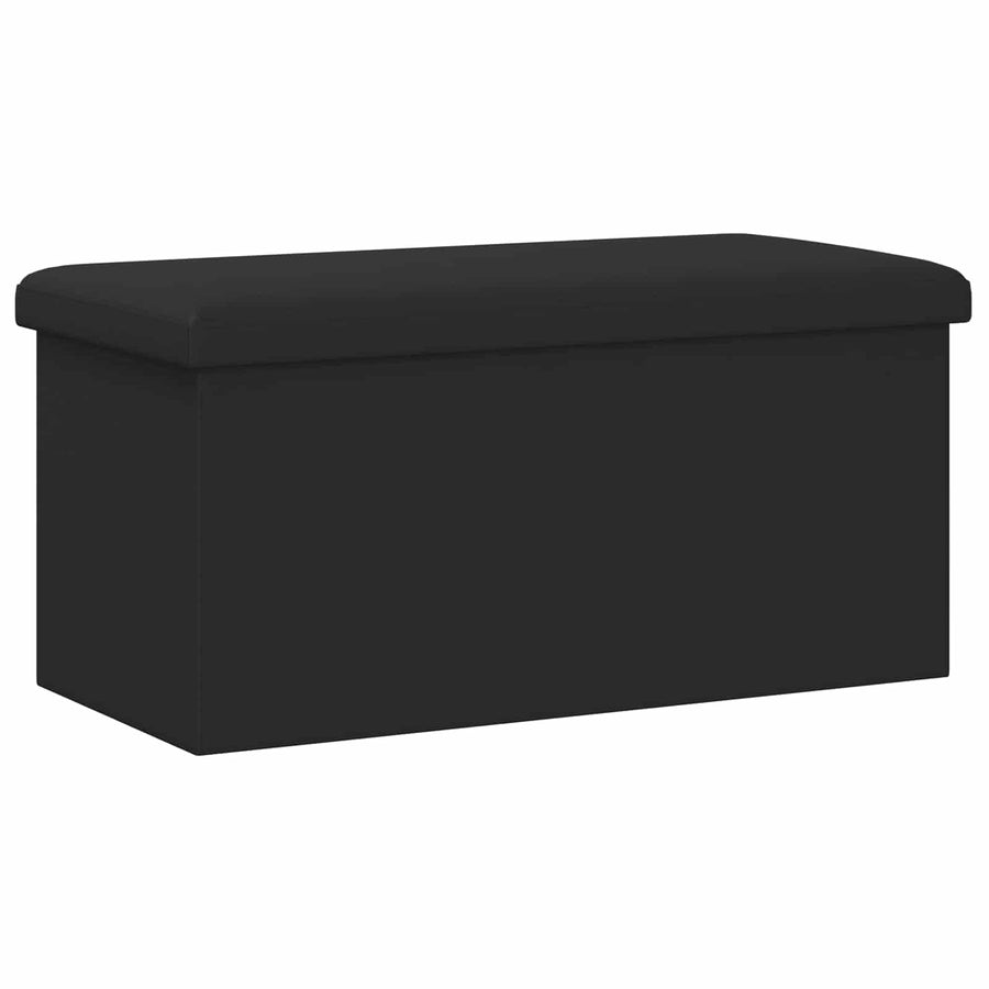 Vouwbare Opbergbank Zwart 180 kg 80 L 77 x 38 x 38 cm PVC
