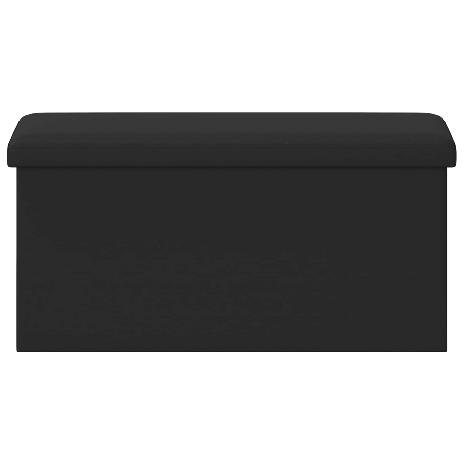 Vouwbare Opbergbank Zwart 180 kg 80 L 77 x 38 x 38 cm PVC