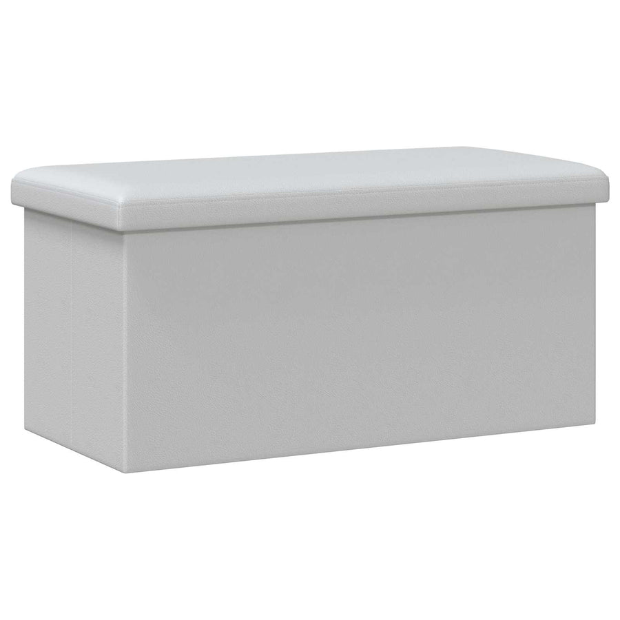 Vouwbare Opbergbank Wit 180 kg 80 L 77 x 38 x 38 cm PVC