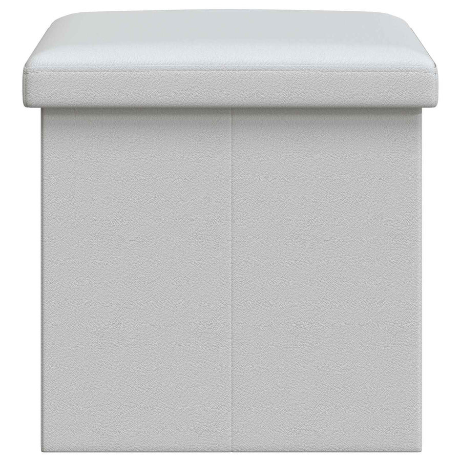 Vouwbare Opbergbank Wit 180 kg 80 L 77 x 38 x 38 cm PVC