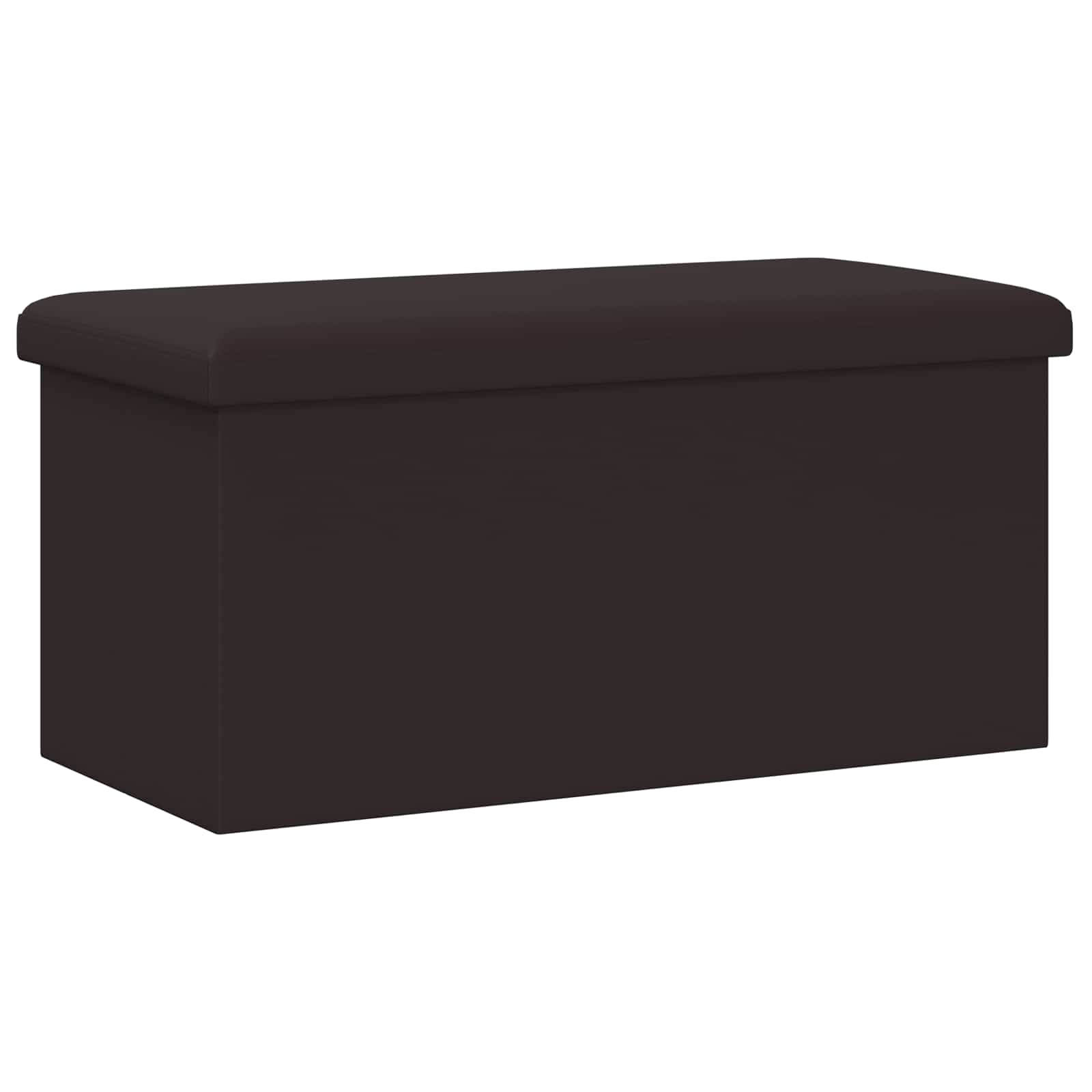 Vouwbare Opbergbank Bruin 180 kg 80 L 77 x 38 x 38 cm PVC