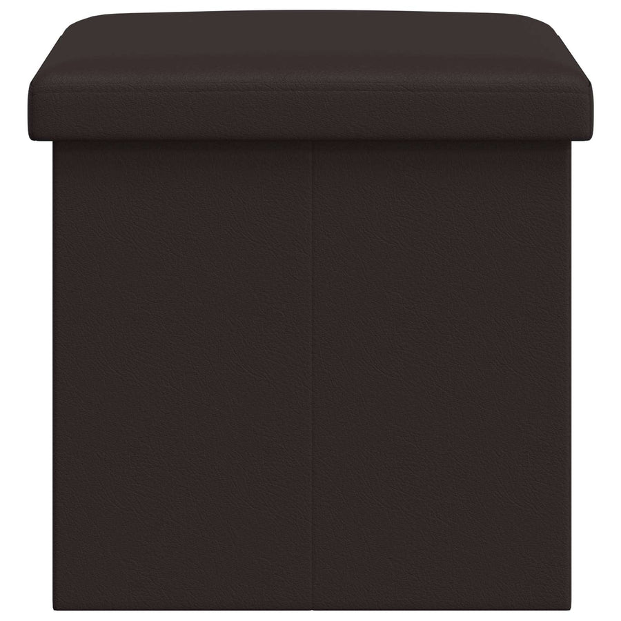 Vouwbare Opbergbank Bruin 180 kg 80 L 77 x 38 x 38 cm PVC