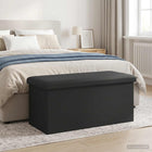 Opbergbank grijs 80L 77x38x38 cm PVC