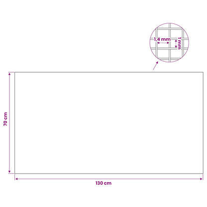 Lichtschachtdeksel met clips 2 st 70 x 130 cm Glasvezel Grijs