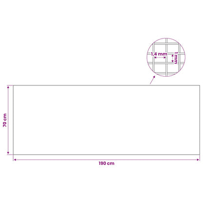 Lichtschachtdeksel met clips 5 st 70 x 190 cm Glasvezel Grijs