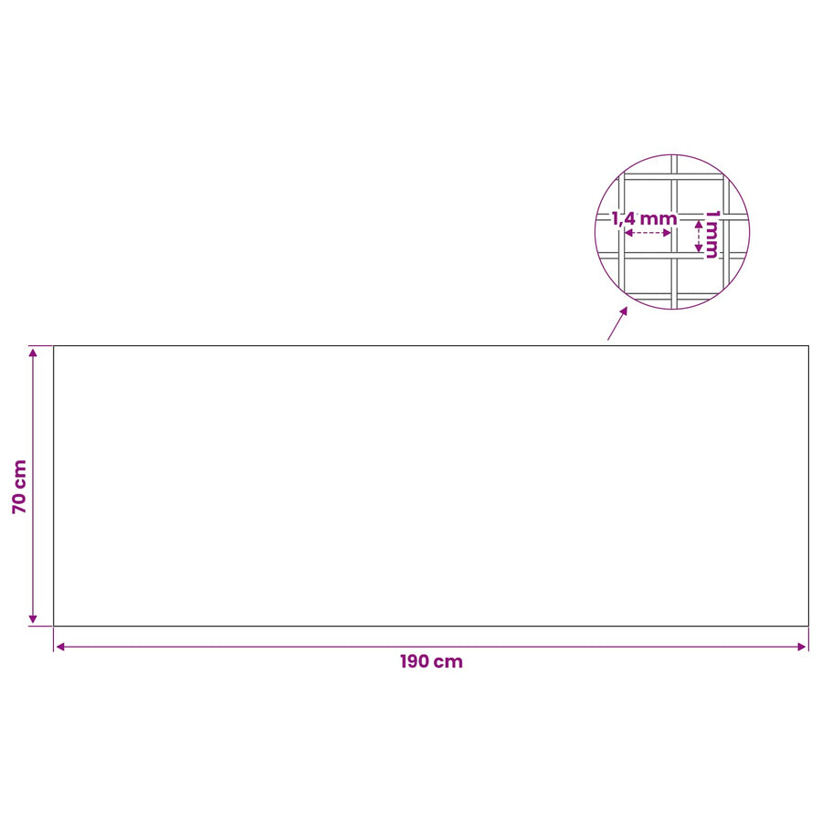 Lichtschachtdeksel met clips 5 st 70 x 190 cm Glasvezel Grijs