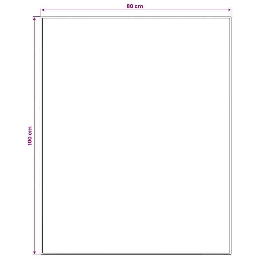 Vloerkleedloper LESAKA kleurrijk 80 x 100 cm Diamantvelours