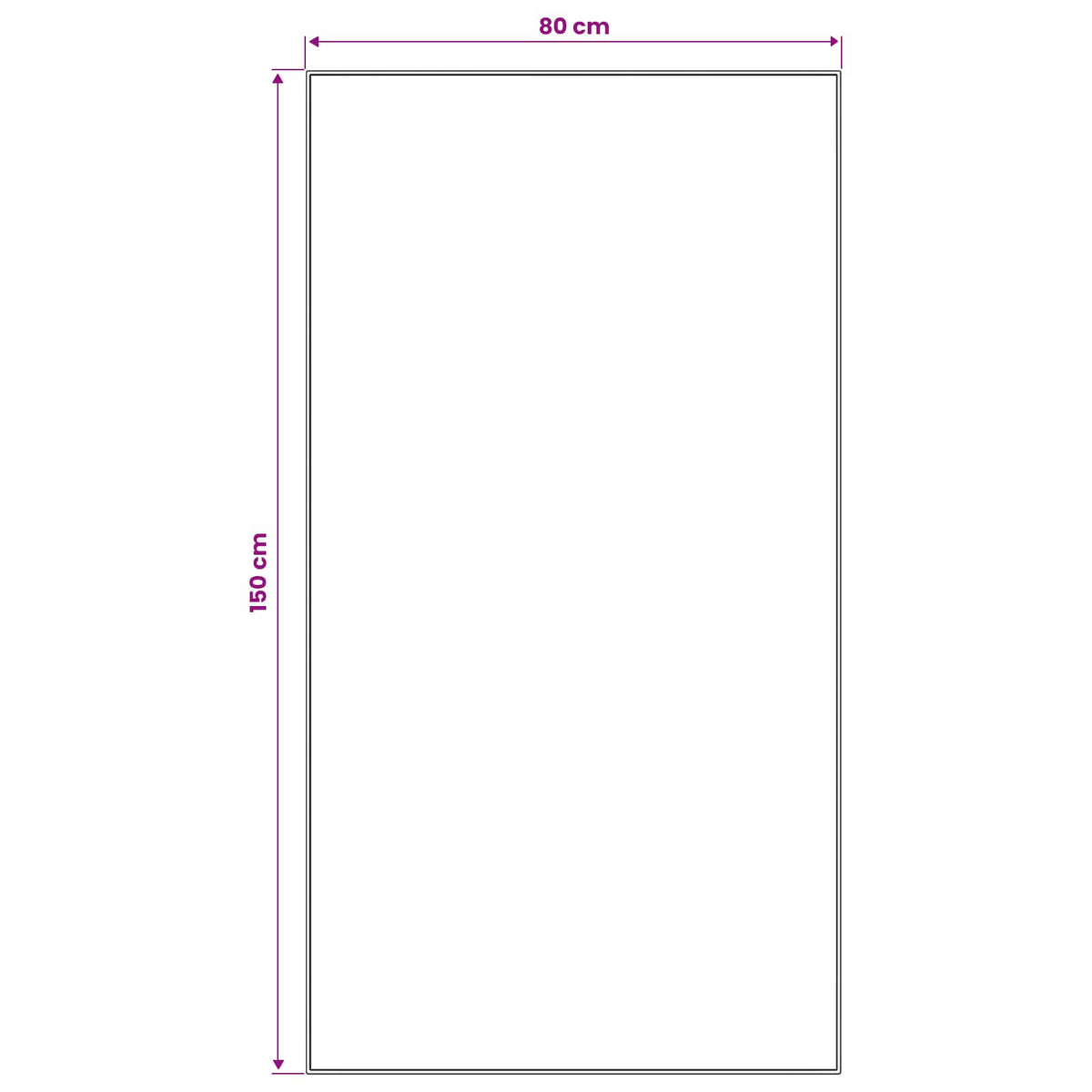 Vloerkleedloper LESAKA kleurrijk 80 x 150 cm Diamantvelours