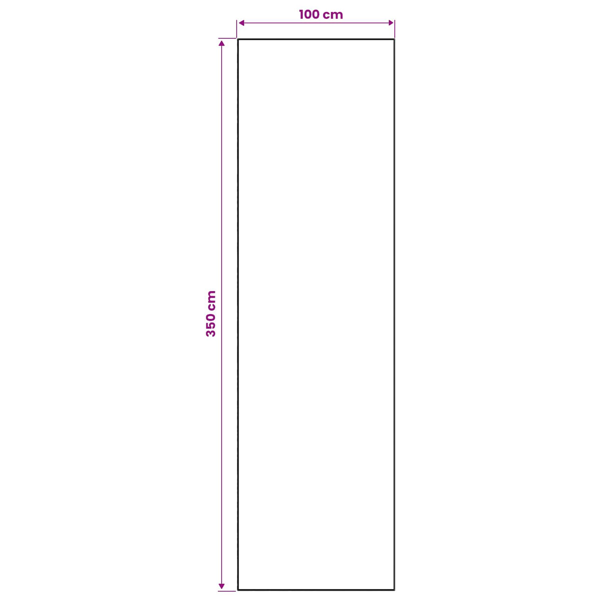 Vloerkleedloper LESAKA kleurrijk 100 x 350 cm Diamantvelours