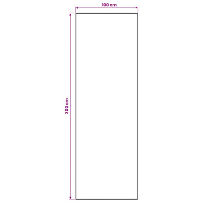 Vloerkleedloper LESAKA Bruin 100 x 300 cm Diamantvelours