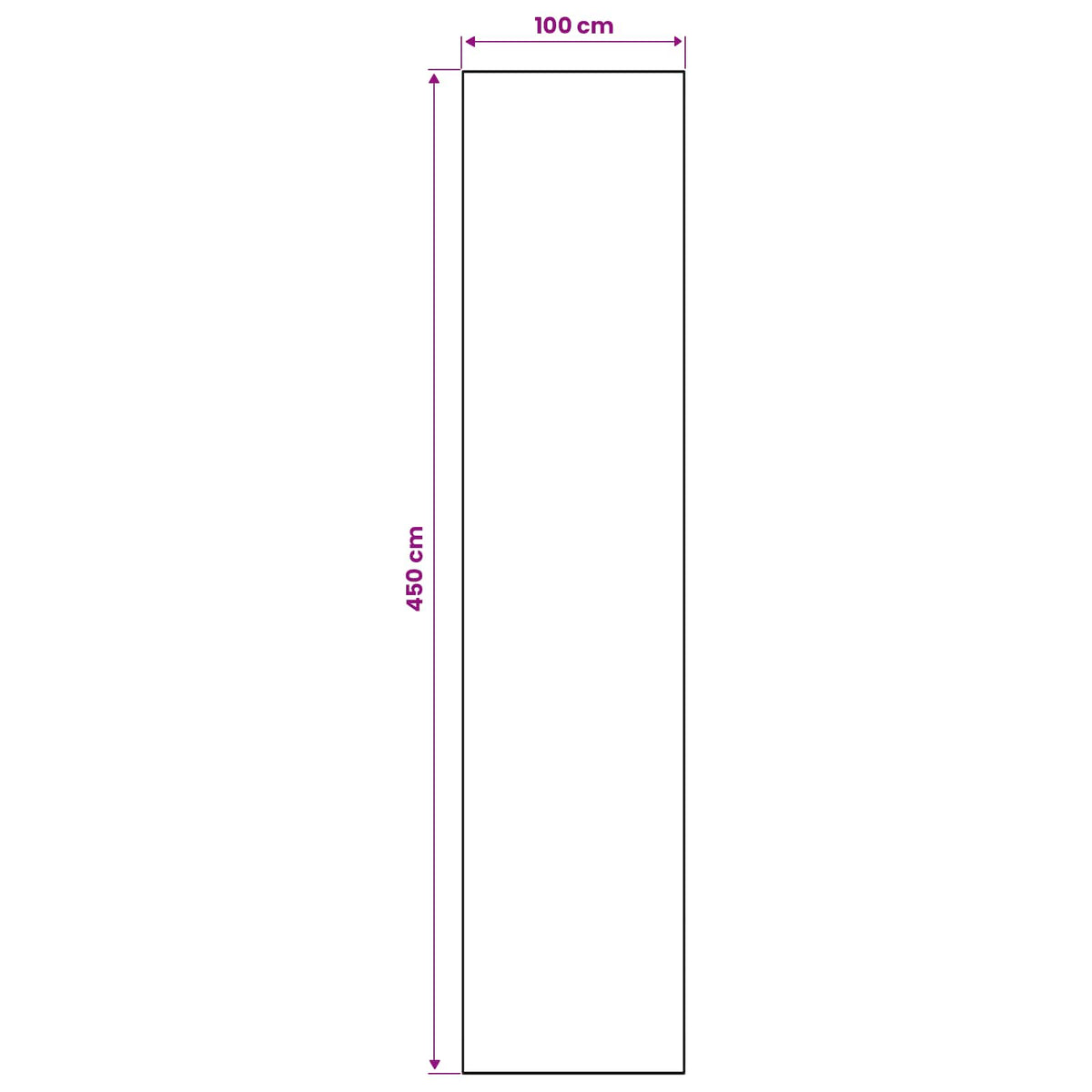 Vloerkleedloper LESAKA Bruin 100 x 450 cm Diamantvelours
