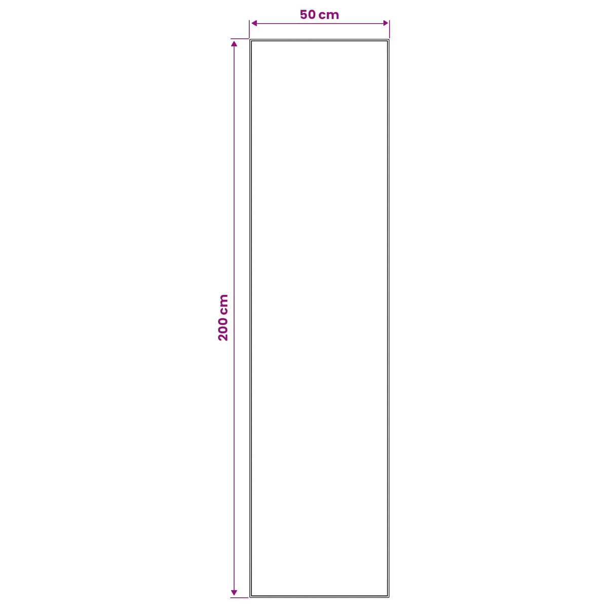 Vloerkleedloper LESAKA zilver 50 x 200 cm Diamantvelours