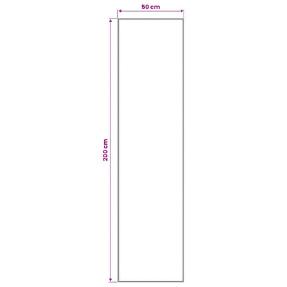 Vloerkleedloper LESAKA zilver 50 x 200 cm Diamantvelours
