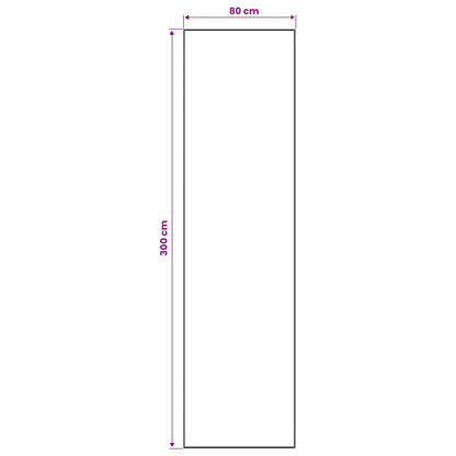 Vloerkleedloper LESAKA zilver 80 x 300 cm Diamantvelours