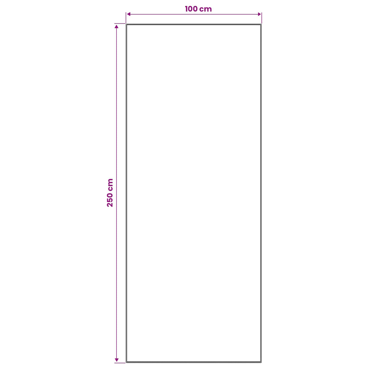 Vloerkleedloper LESAKA kleurrijk 100 x 250 cm Diamantvelours