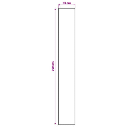 Vloerkleedloper LESAKA Zwart en wit 50 x 350 cm Diamantvelours