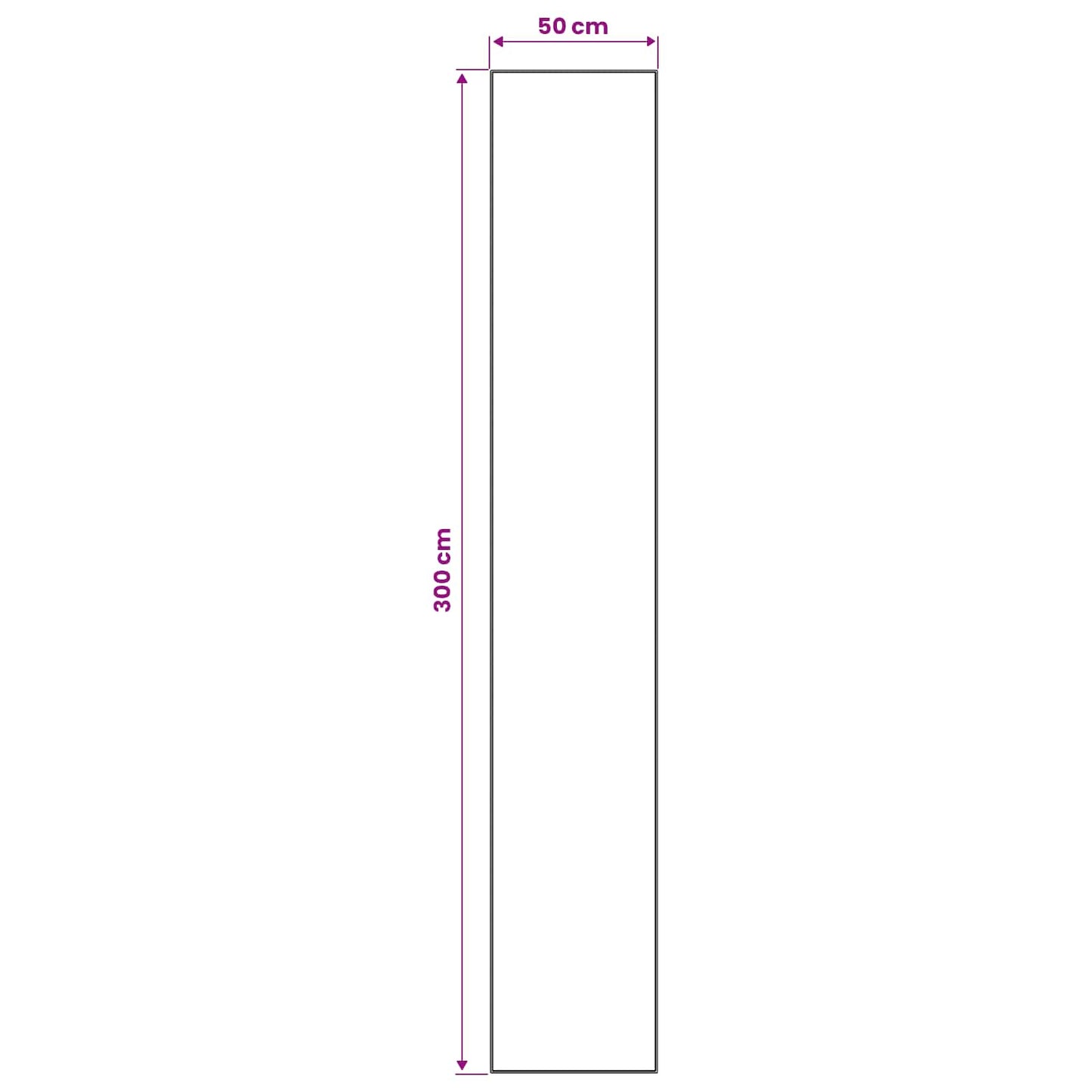 Vloerkleedloper ORIZ 1150 gsm Grijs en zwart 100% polyestervilt