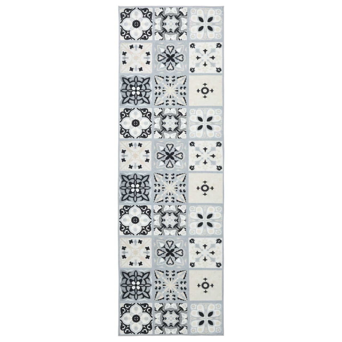 Vloerkleedloper ORIZ 1150 gsm Grijs en zwart 100% polyestervilt