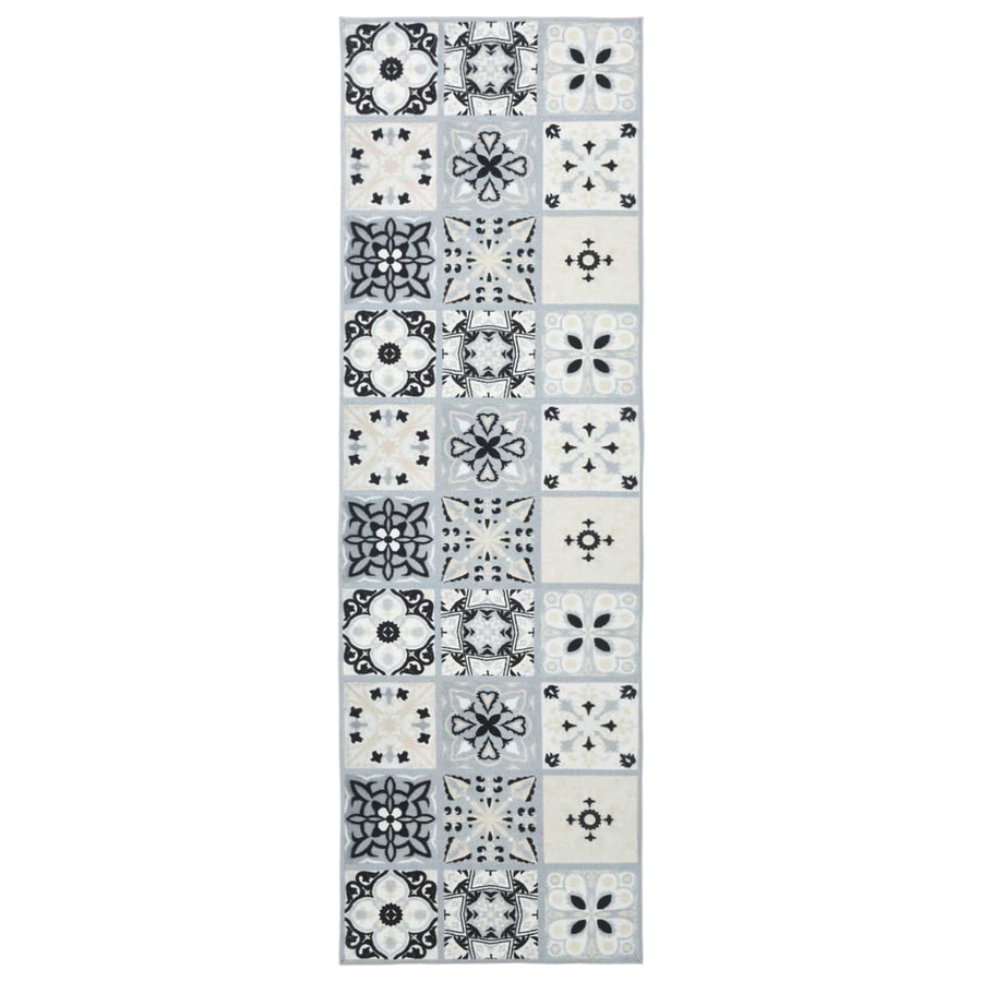 Vloerkleedloper ORIZ 1150 gsm Grijs en zwart 100% polyestervilt