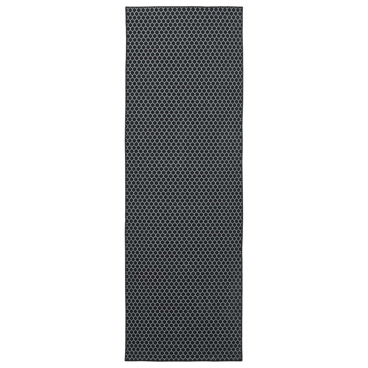 Vloerkleedloper ORIZ 1150 gsm Zwart gaaspatroon