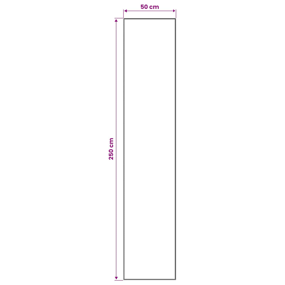 Vloerkleedloper ORIZ 1150 gsm Grijs en Wit 100% polyestervilt