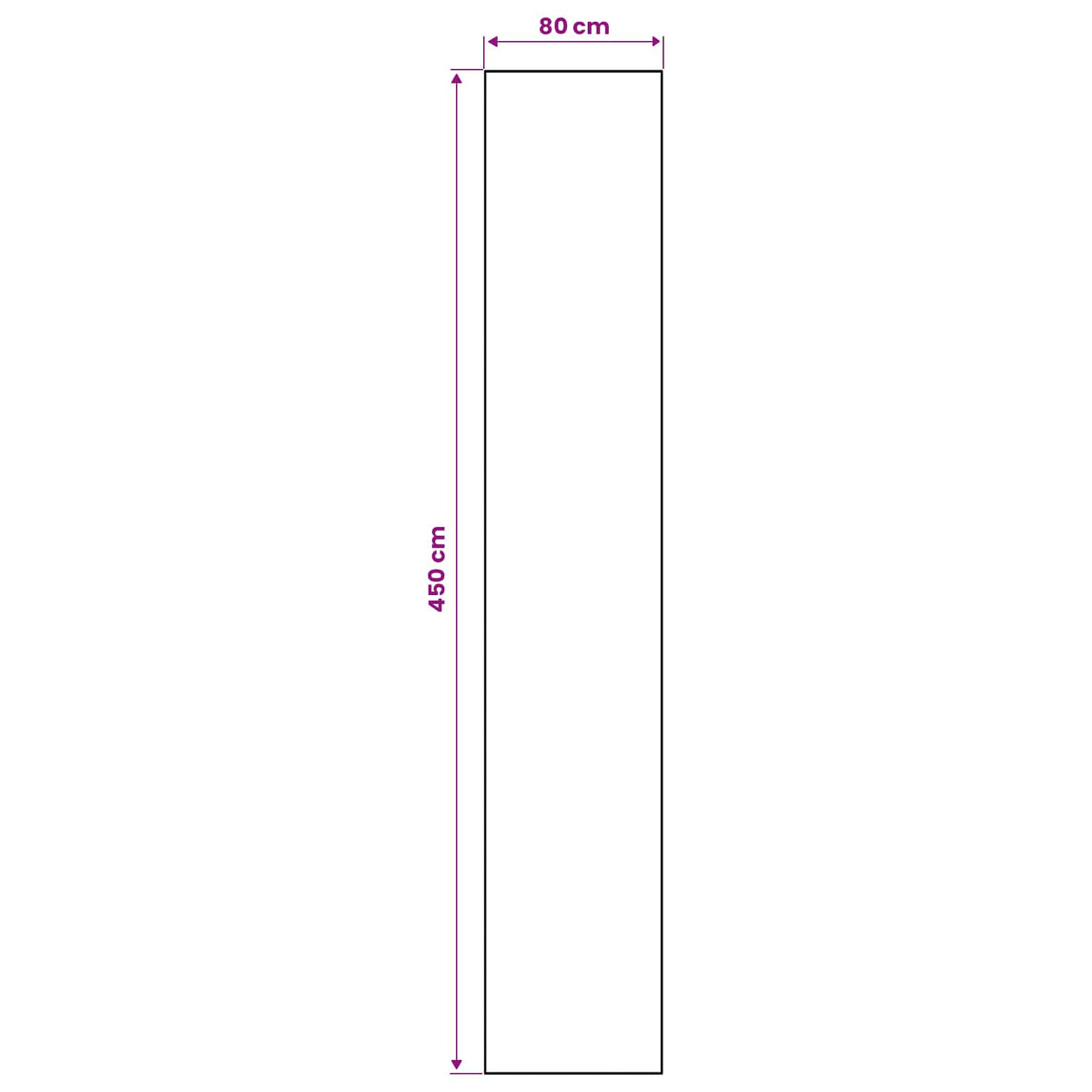 Vloerkleedloper ORIZ 1150 gsm Grijs en Wit 100% polyestervilt