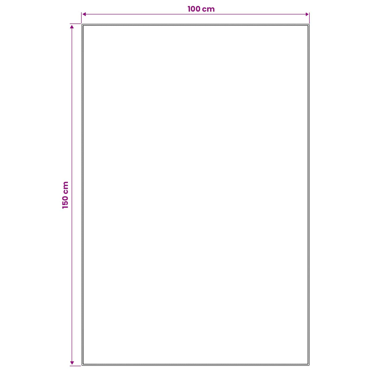 Vloerkleedloper ORIZ 1150 gsm Grijs en Wit 100% polyestervilt