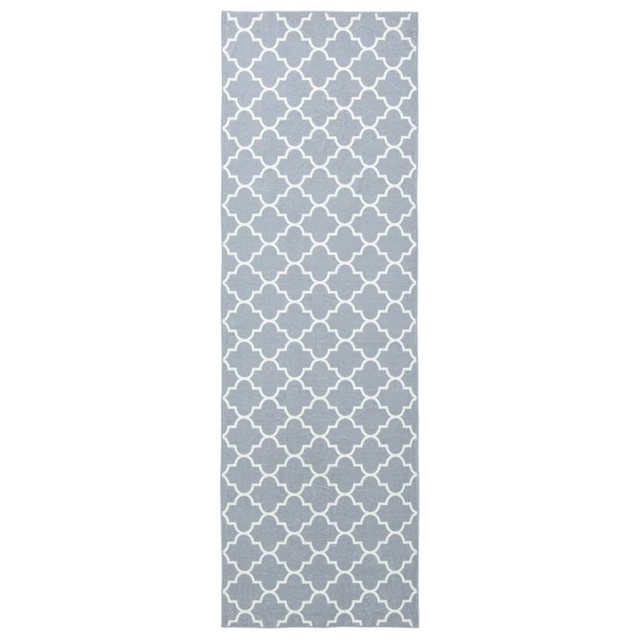 Vloerkleedloper ORIZ 1150 gsm Grijs en Wit 100% polyestervilt