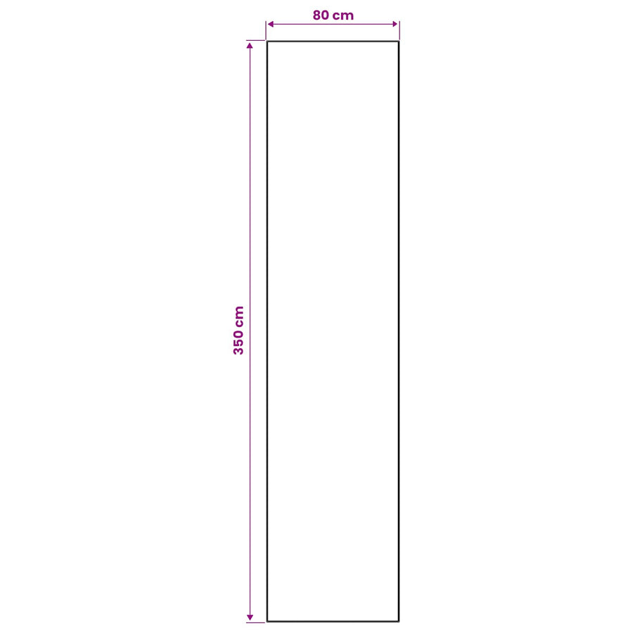 Vloerkleedloper ORIZ 1150 gsm Zwart gaaspatroon
