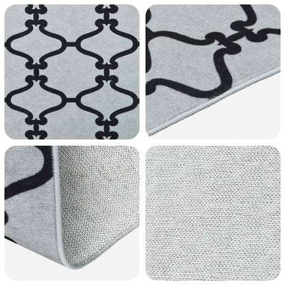 Vloerkleedloper ORIZ 1150 gsm Zwart gaaspatroon