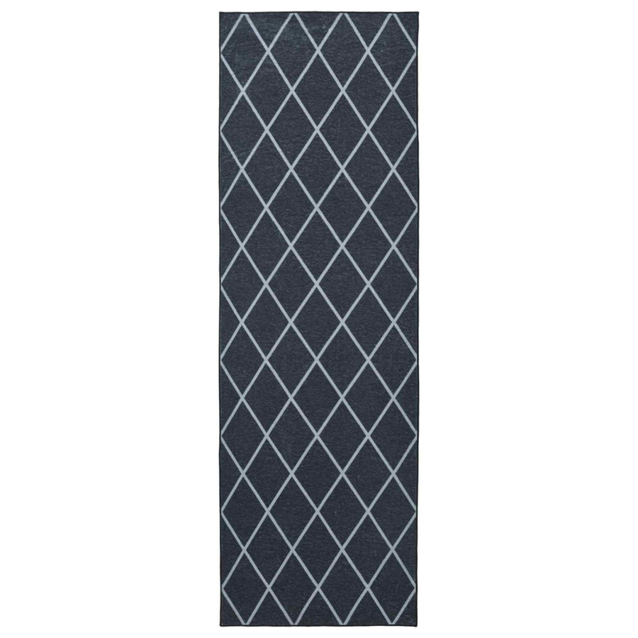 Vloerkleedloper ORIZ 1150 gsm Zwart gaaspatroon