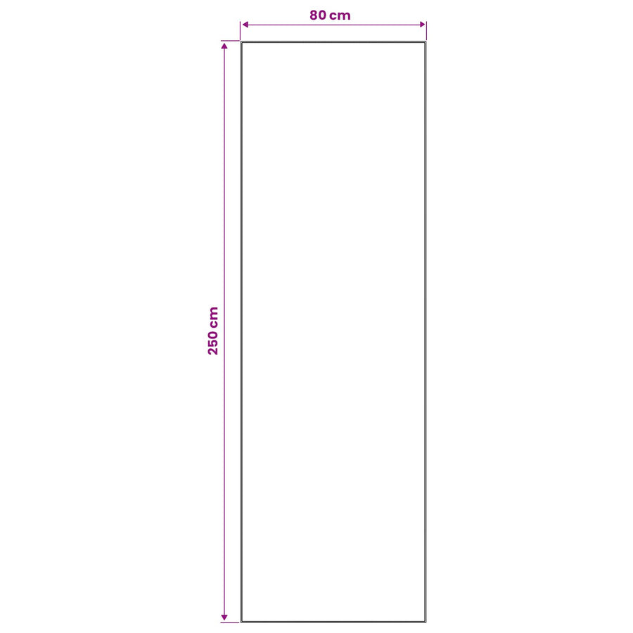 Vloerkleedloper ORIZ 1150 gsm Zwart gaaspatroon