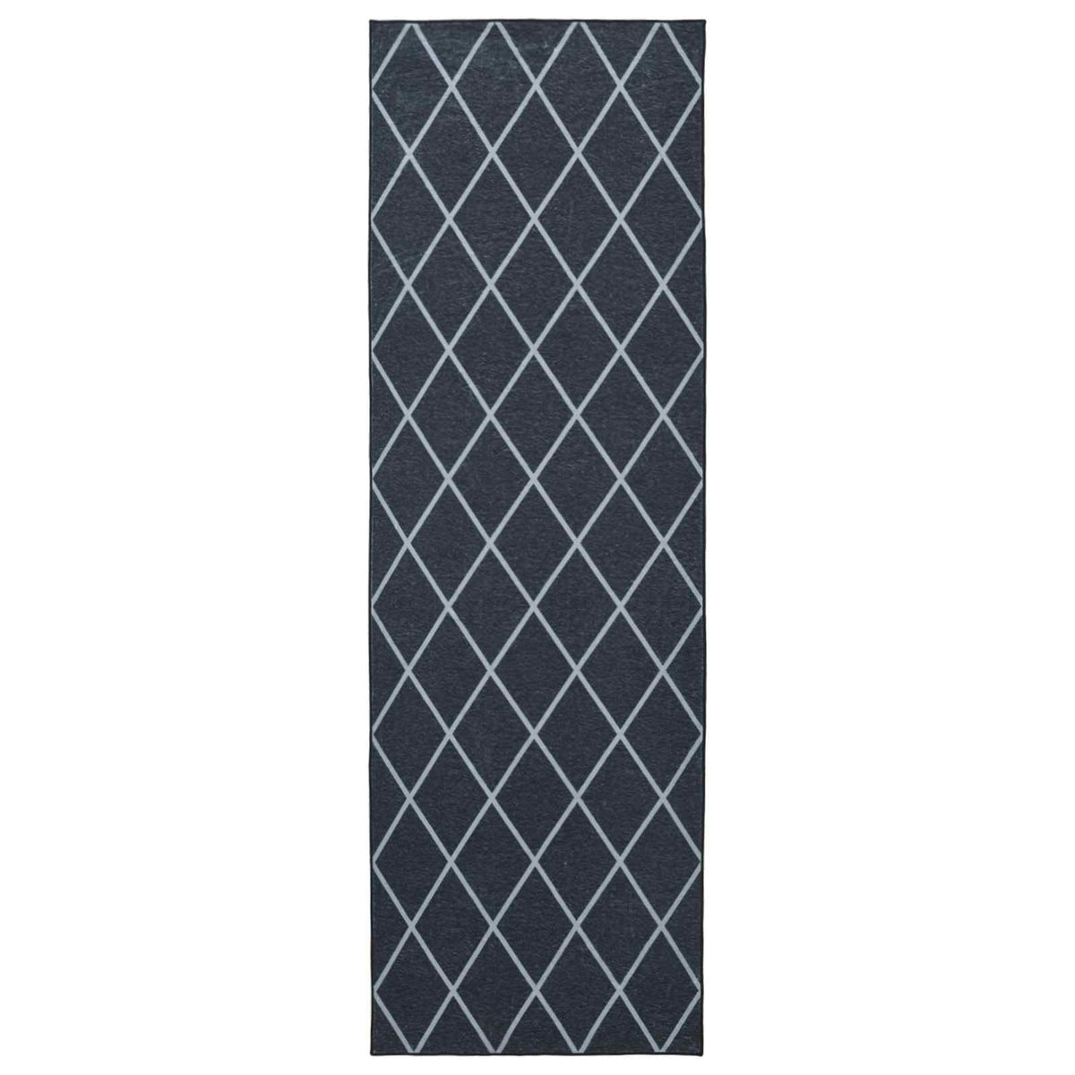 Vloerkleedloper ORIZ 1150 gsm Zwart gaaspatroon