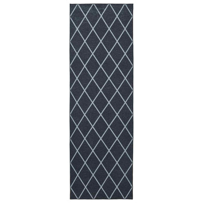 Vloerkleedloper ORIZ 1150 gsm Zwart gaaspatroon