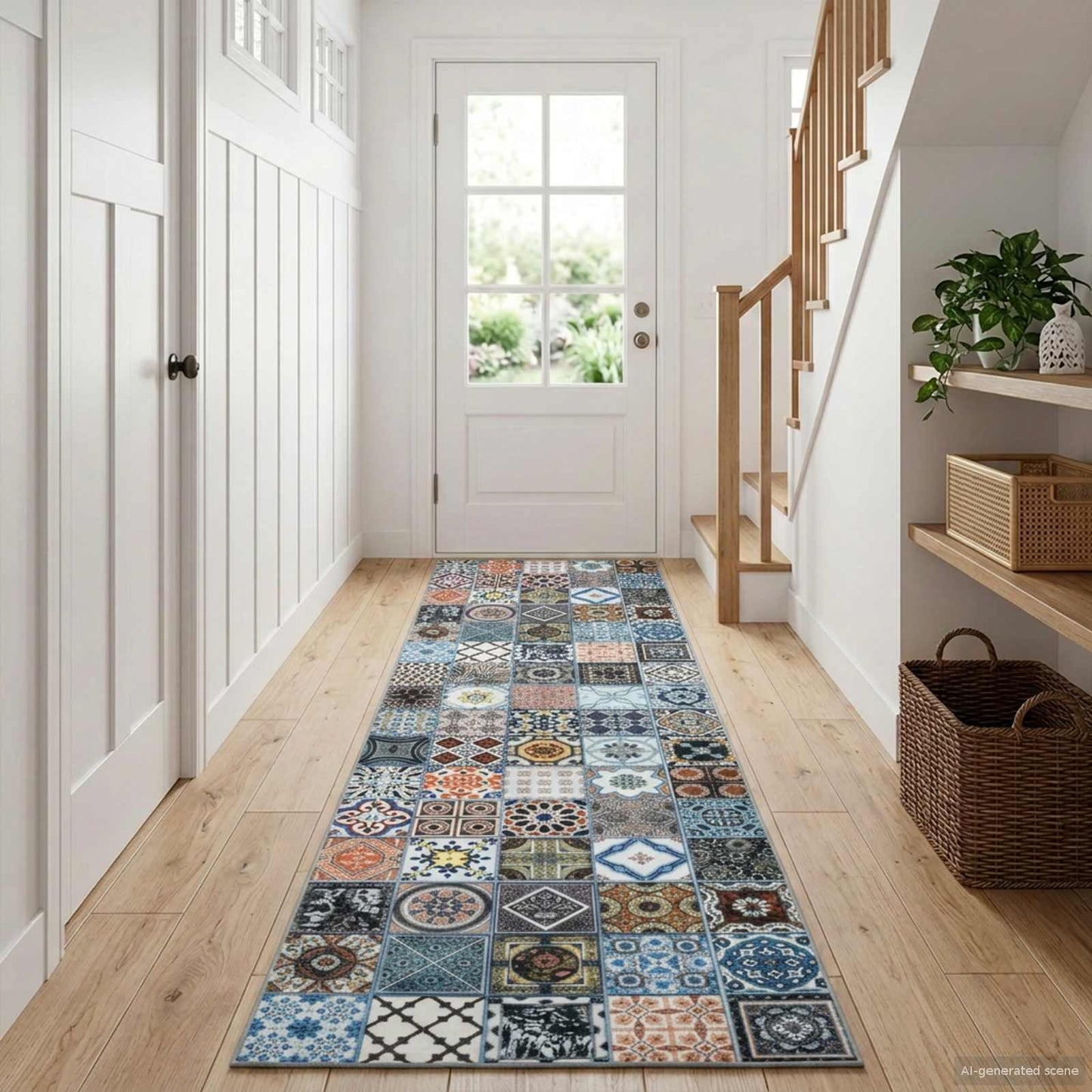 Vloerkleedloper ORIZ 1150 gsm Blauw 100% polyestervilt