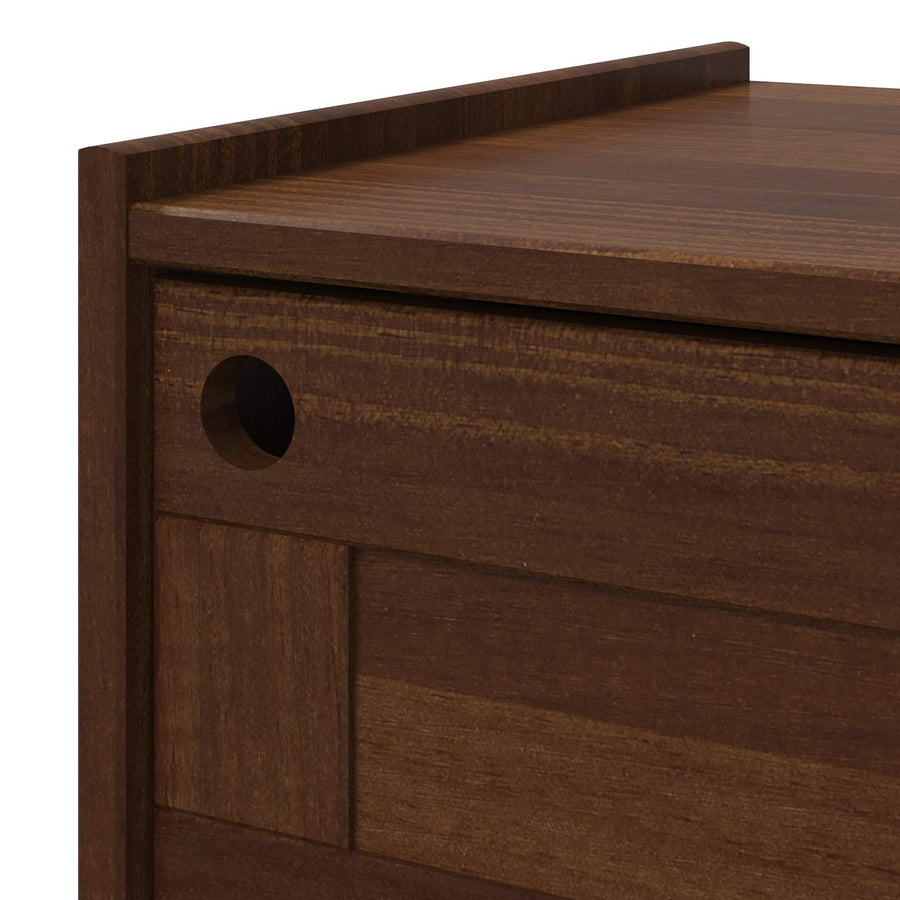 Tv-meubel BILBAO 114 x 40 x 45 cm Donkerkaramel