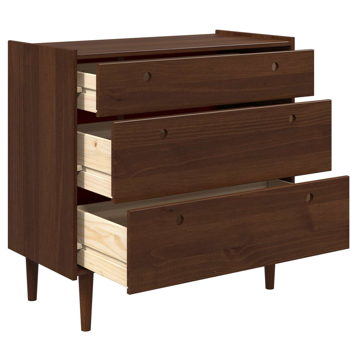 Ladekast BILBAO Donkerkaramel 90 x 45 x 89 cm