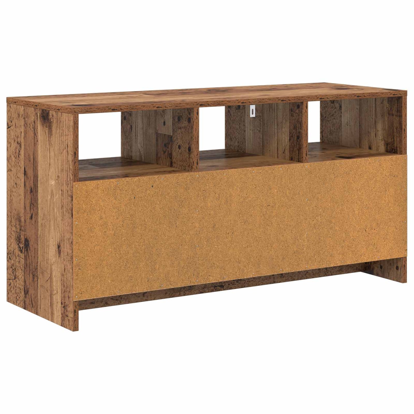 Tv-meubel 102 x 37,5 x 52,5 cm Eikenhout Bewerkt hout