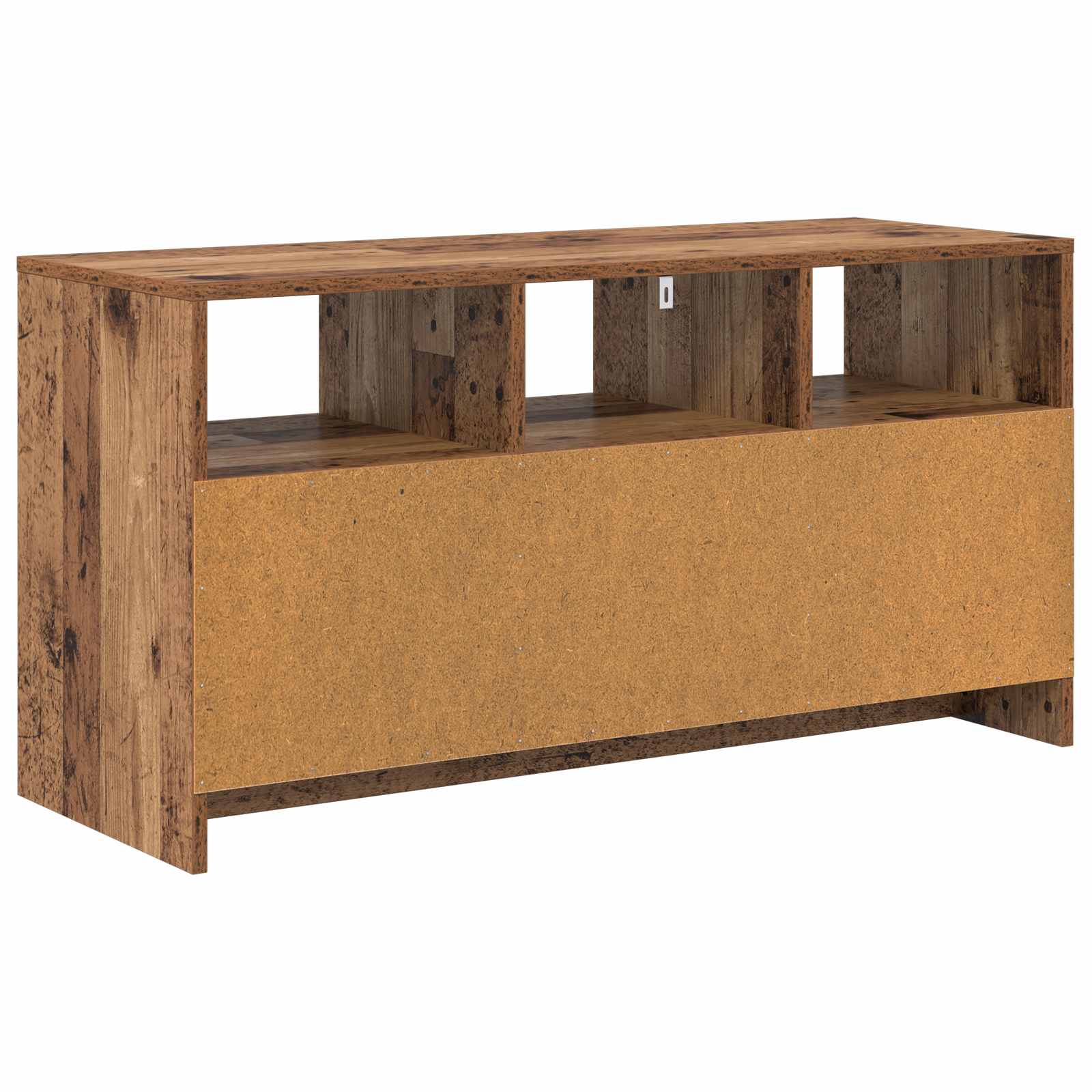 Tv-meubel 102 x 37,5 x 52,5 cm Eikenhout Bewerkt hout