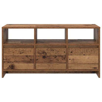 Tv-meubel 102 x 37,5 x 52,5 cm Eikenhout Bewerkt hout