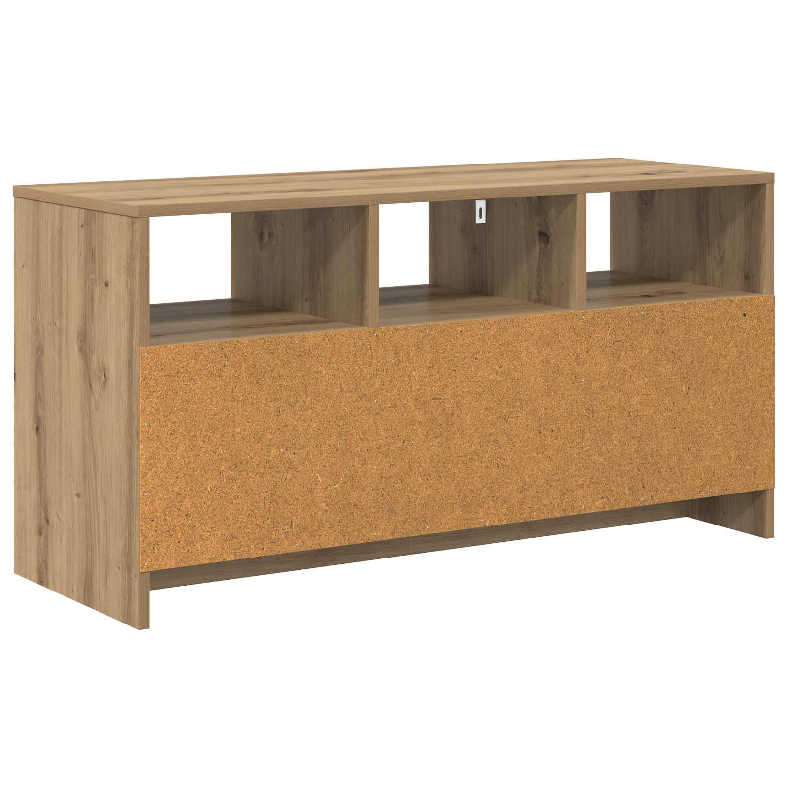 Tv-meubel 102 x 37,5 x 52,5 cm Artisanaal eiken Bewerkt hout