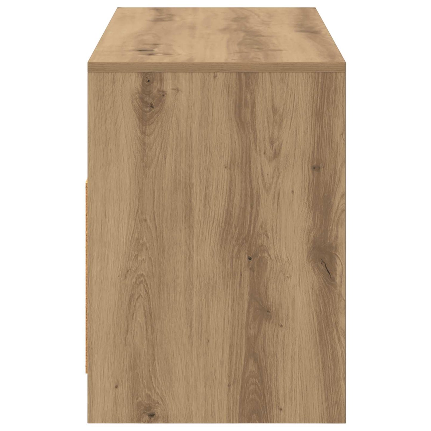 Tv-meubel 102 x 37,5 x 52,5 cm Artisanaal eiken Bewerkt hout