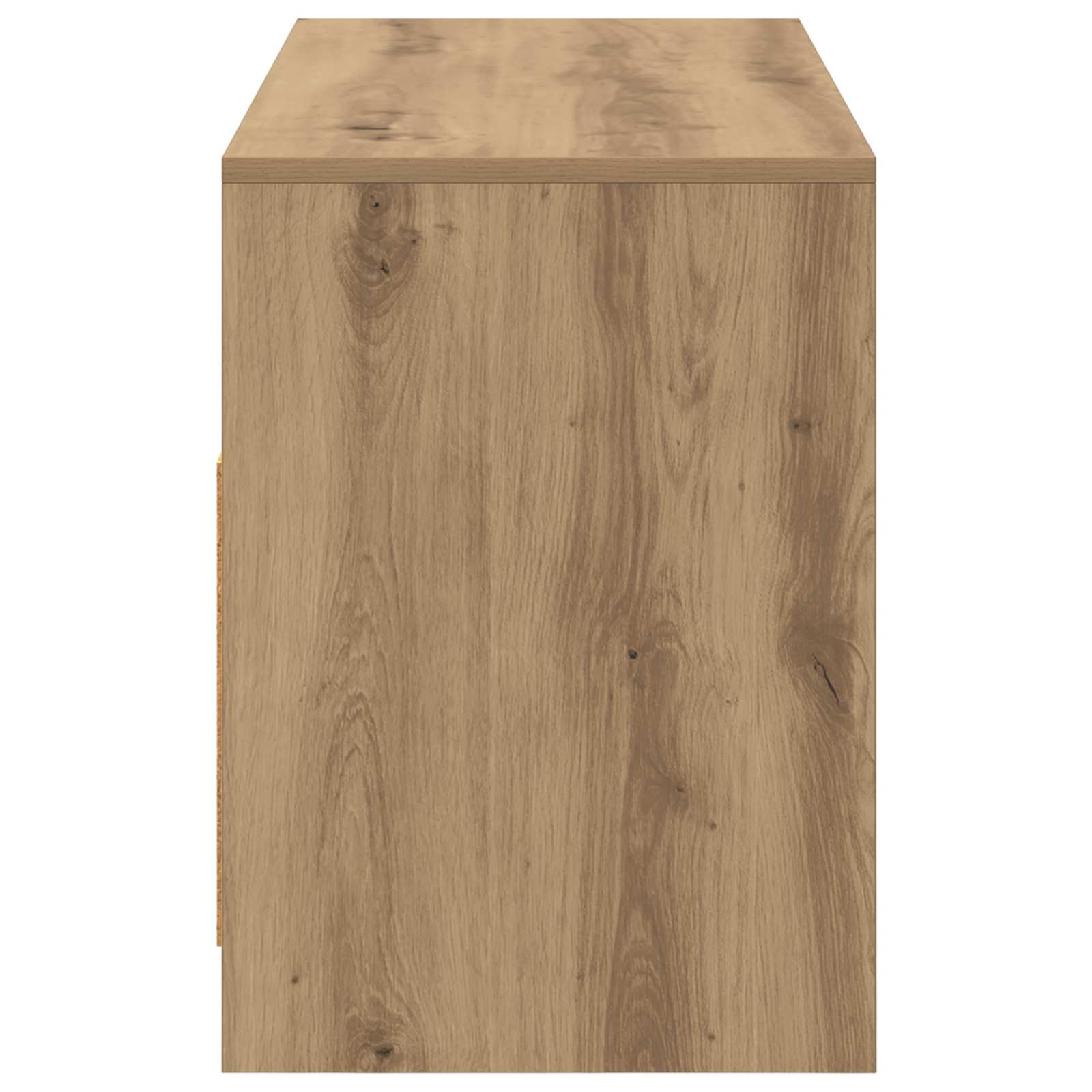 Tv-meubel 102 x 37,5 x 52,5 cm Artisanaal eiken Bewerkt hout
