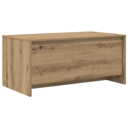 Salontafel Artisanaal eiken 90 x 50 x 41,5 cm Bewerkt hout